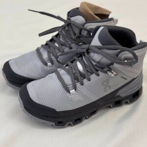 On Cloudrock 2 Waterproof Women's Hiking Shoes Size 6 Woman Glacier/Eclipse